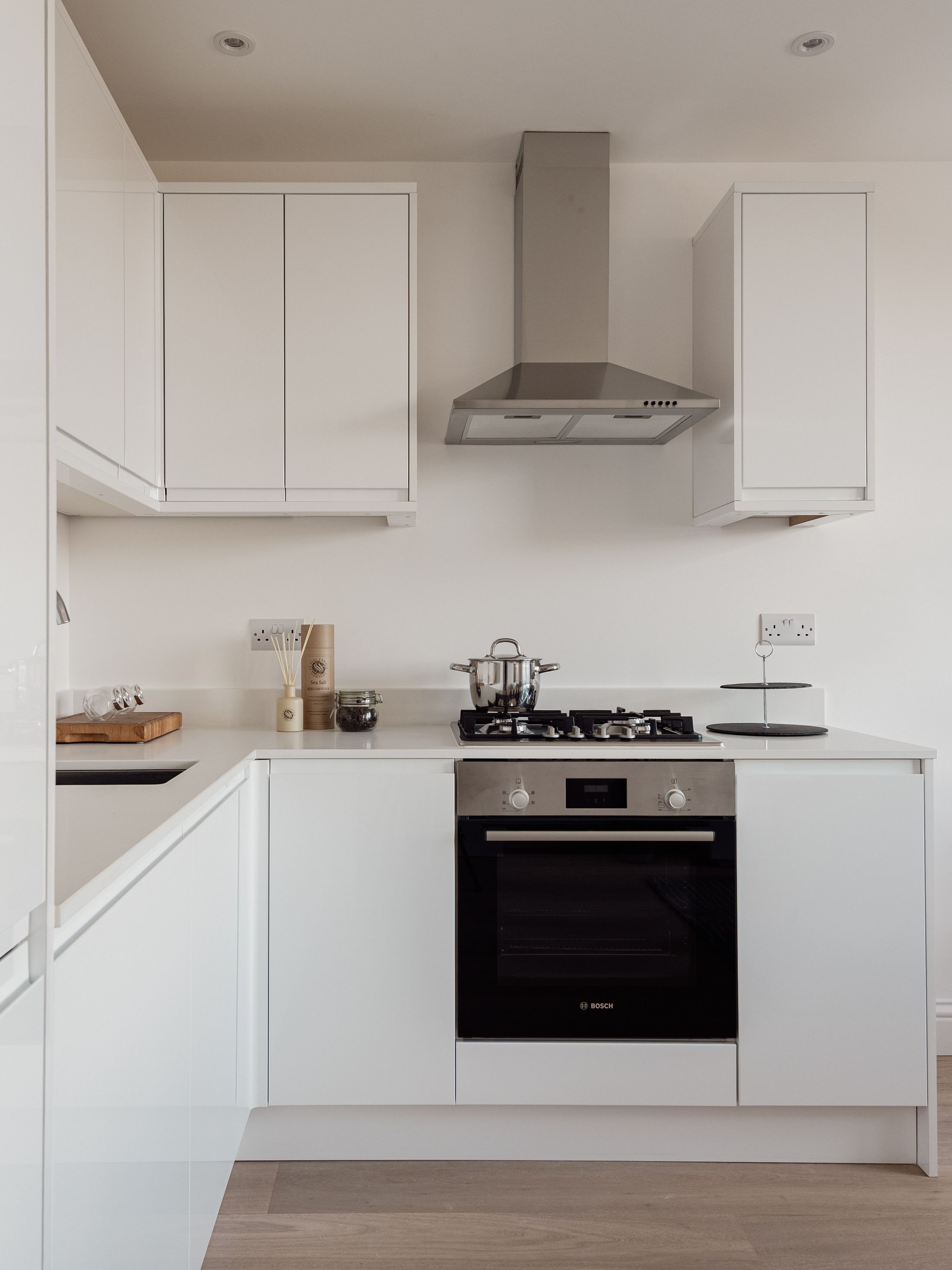 Modern kitchen with built in oven